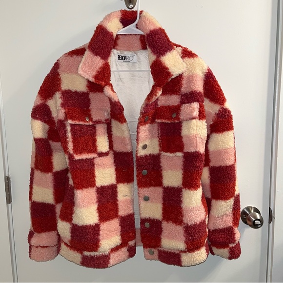 Beach Riot Checkered Red Jacket - Picture 2 of 6